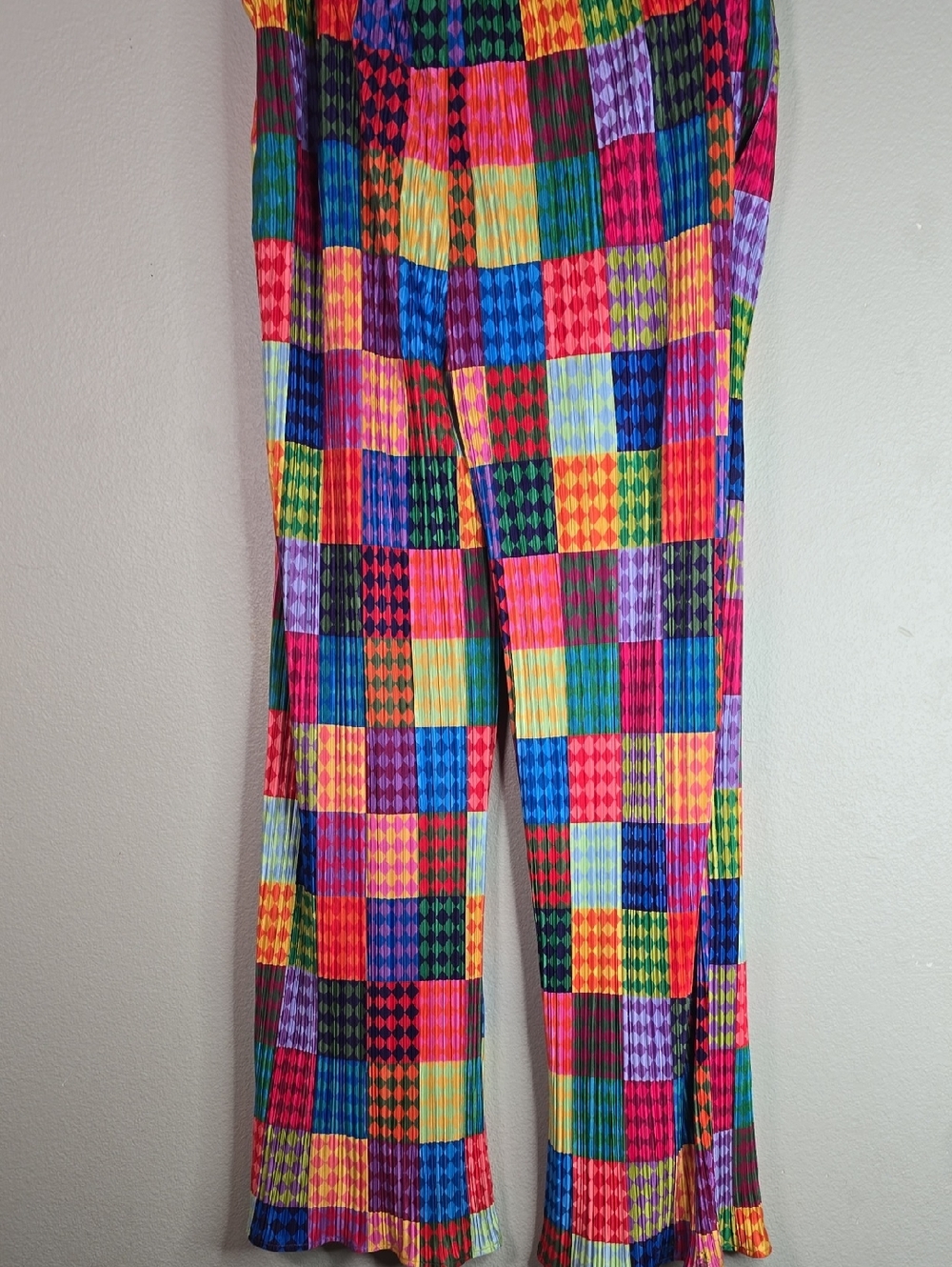 Dress In Lala  Fun House  Plisse  Multicolor Patchwork Women's  Set Size 2X. - Picture 12 of 12